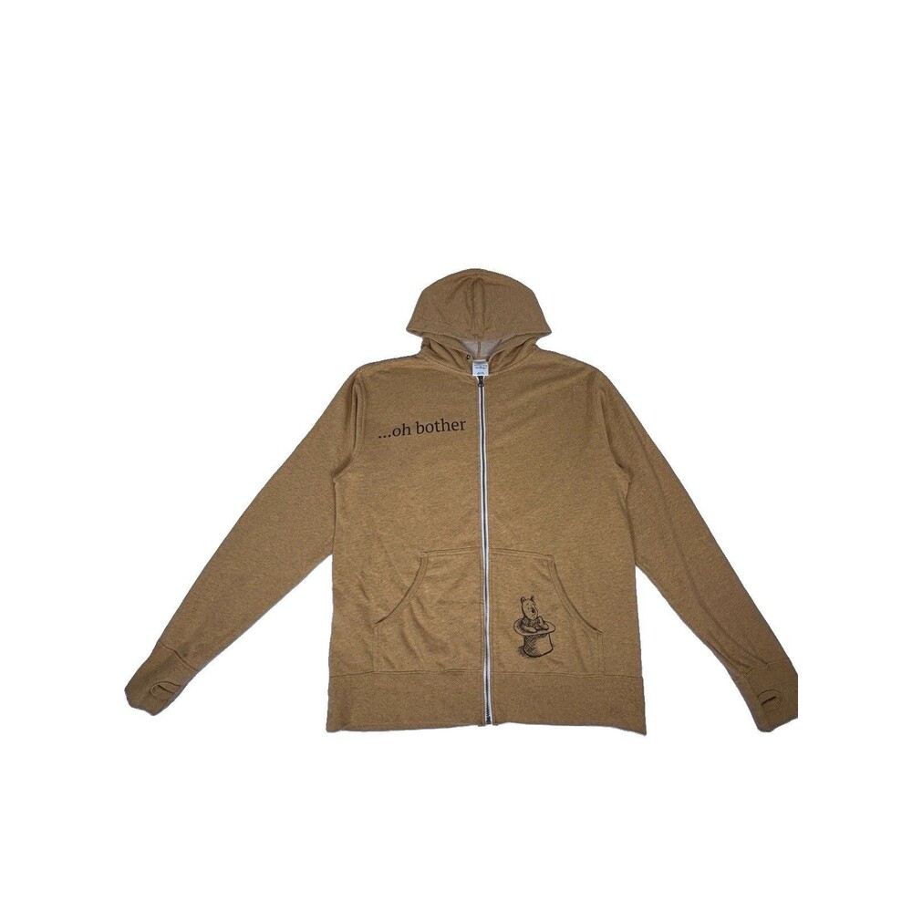 Disney Theme Park Official Winnie the Pooh Full zip hoodie Women's Sz L